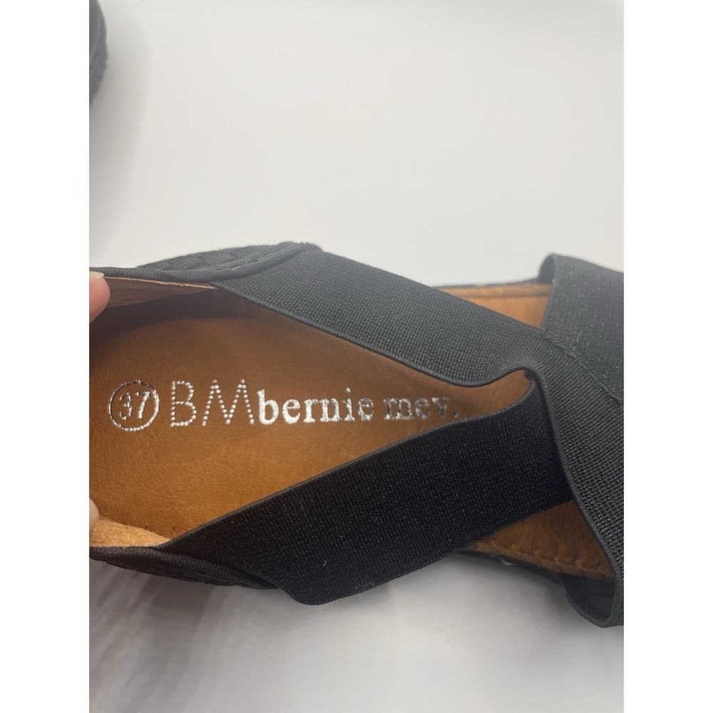 Bernie Mev Black Layla Woven Shoes Comfort Slides Womens Sz 6 EU 37 NEW - Picture 4 of 7